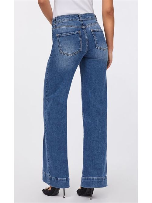 Jeans flare con charm gioiello Liu Jo | CF5135D5027.77097